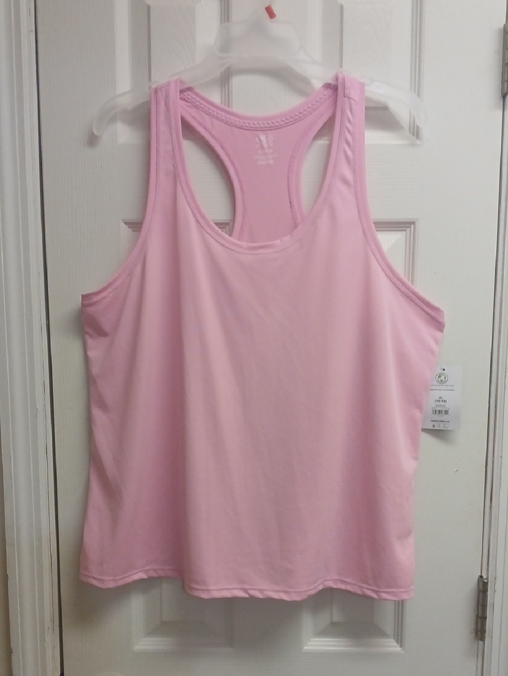 NWT Athletic Works Pink Racerback Tank Top XL 16-18 Activewear